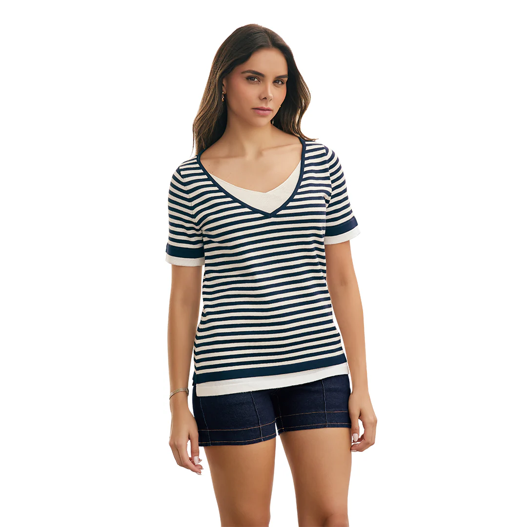 BLUSA MULTICOLOR RAYAS 90312