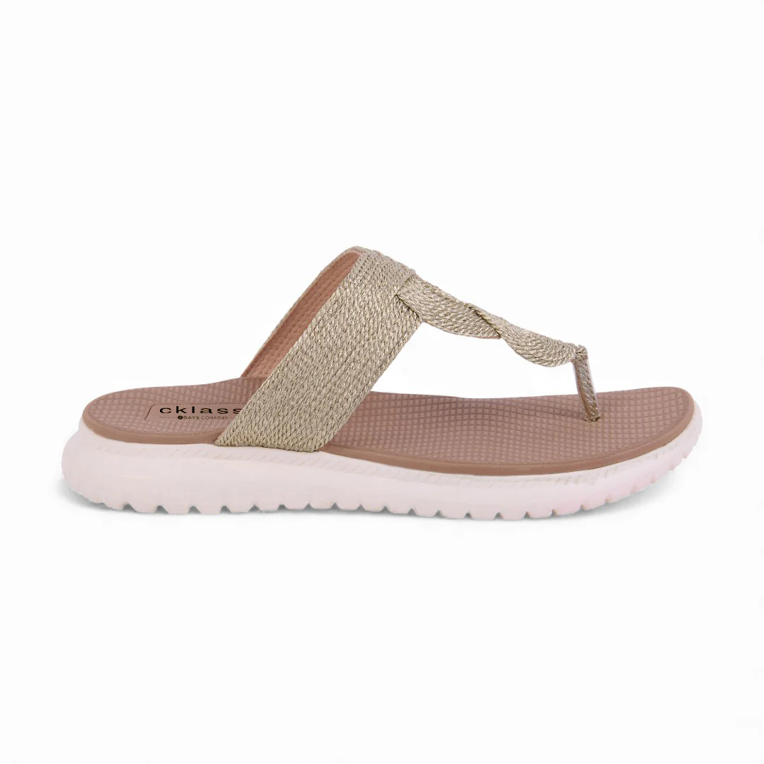 SANDALIA DE PISO DORADO HORCAPOLLO 72431