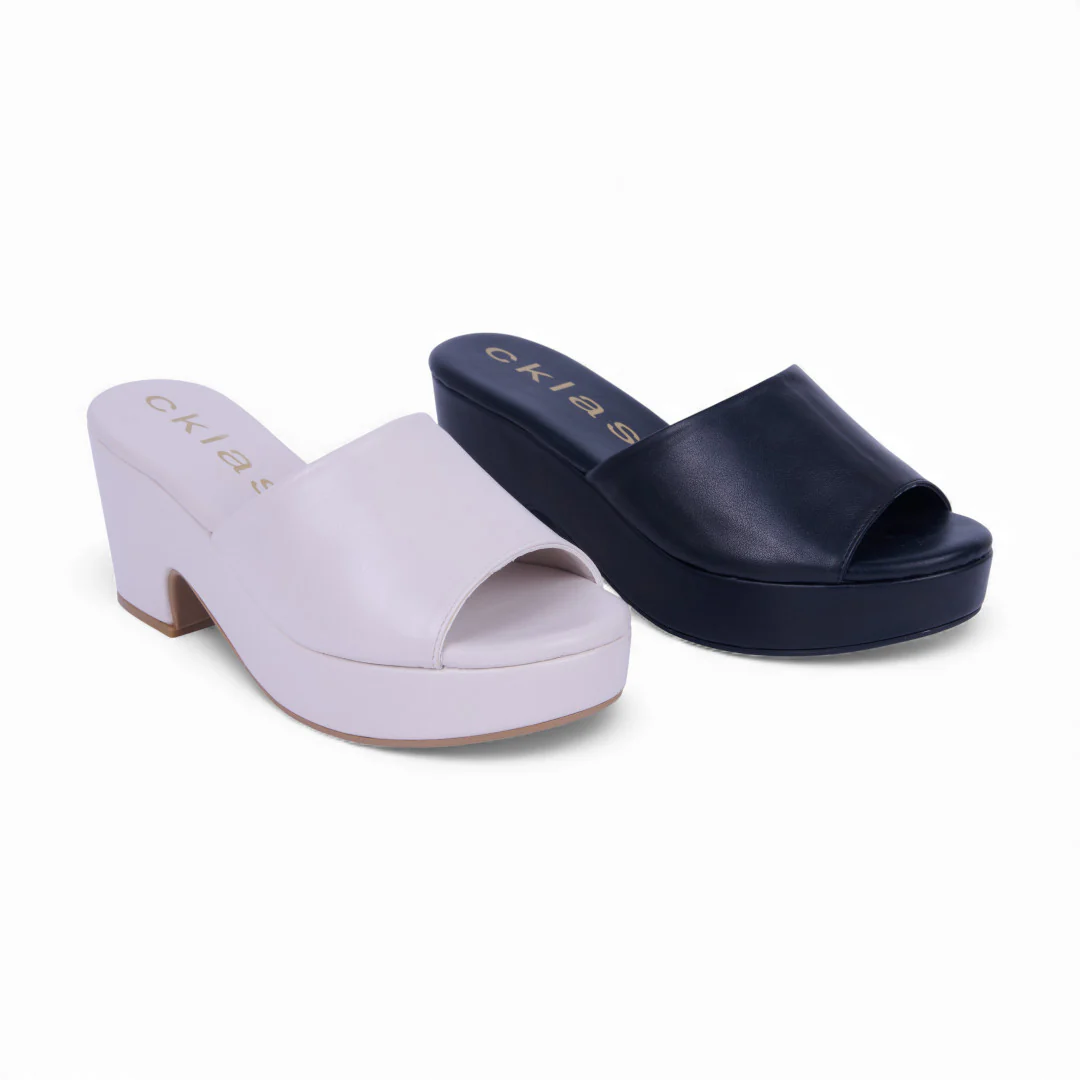 DÚO 484 SANDALIAS PLATAFORMAS HUESO Y NEGRO 40640