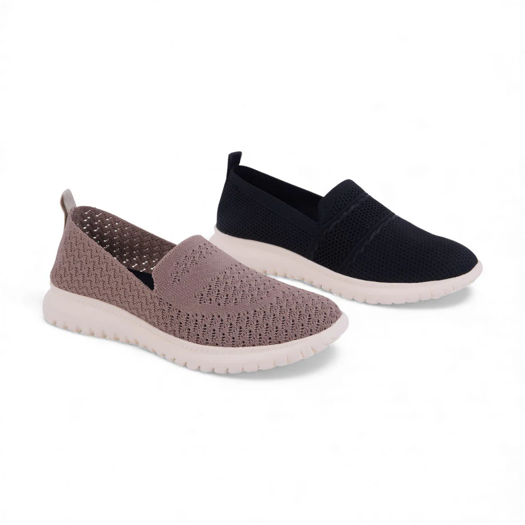 DÚO 335 TENIS DE PISO BEIGE Y NEGRO 72433