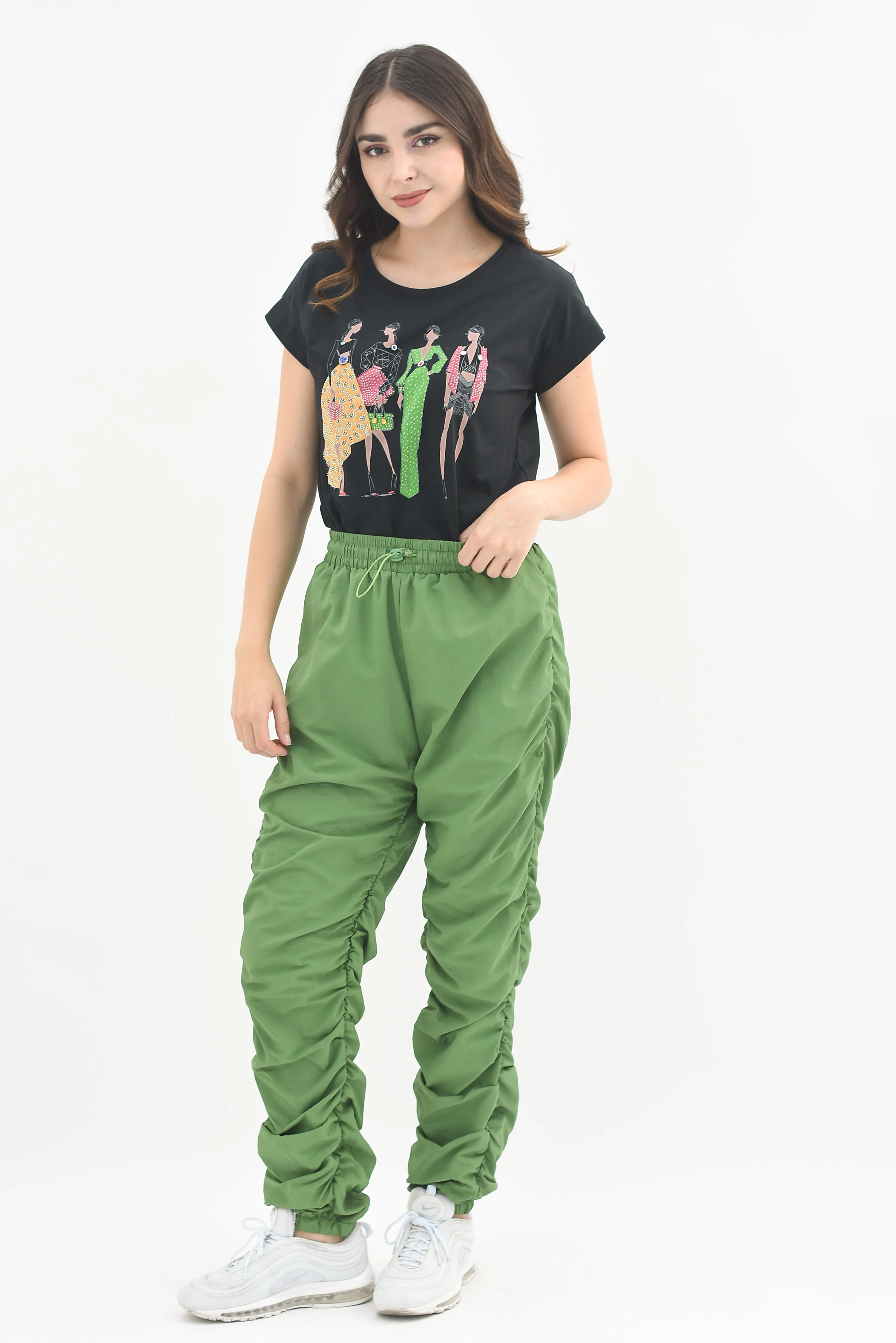 Jogger drapeado Verde