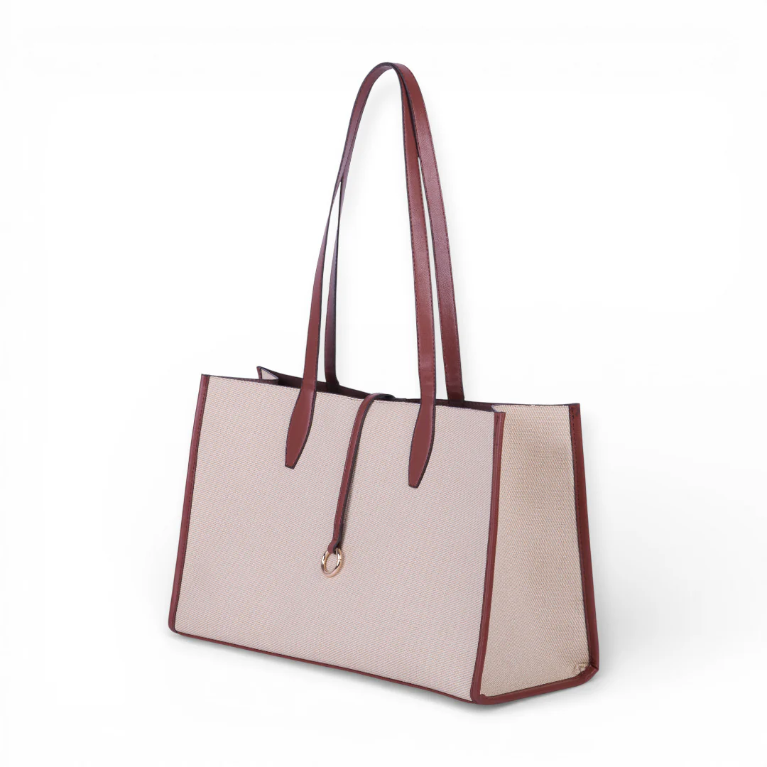 BOLSO TOTE COLOR BEIGE 65913