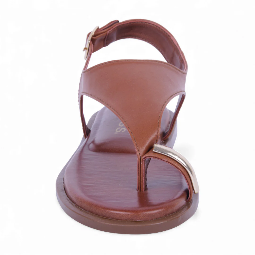 DÚO 556 SANDALIAS DE PISO NEGRO Y CAFÉ TIRA EN 