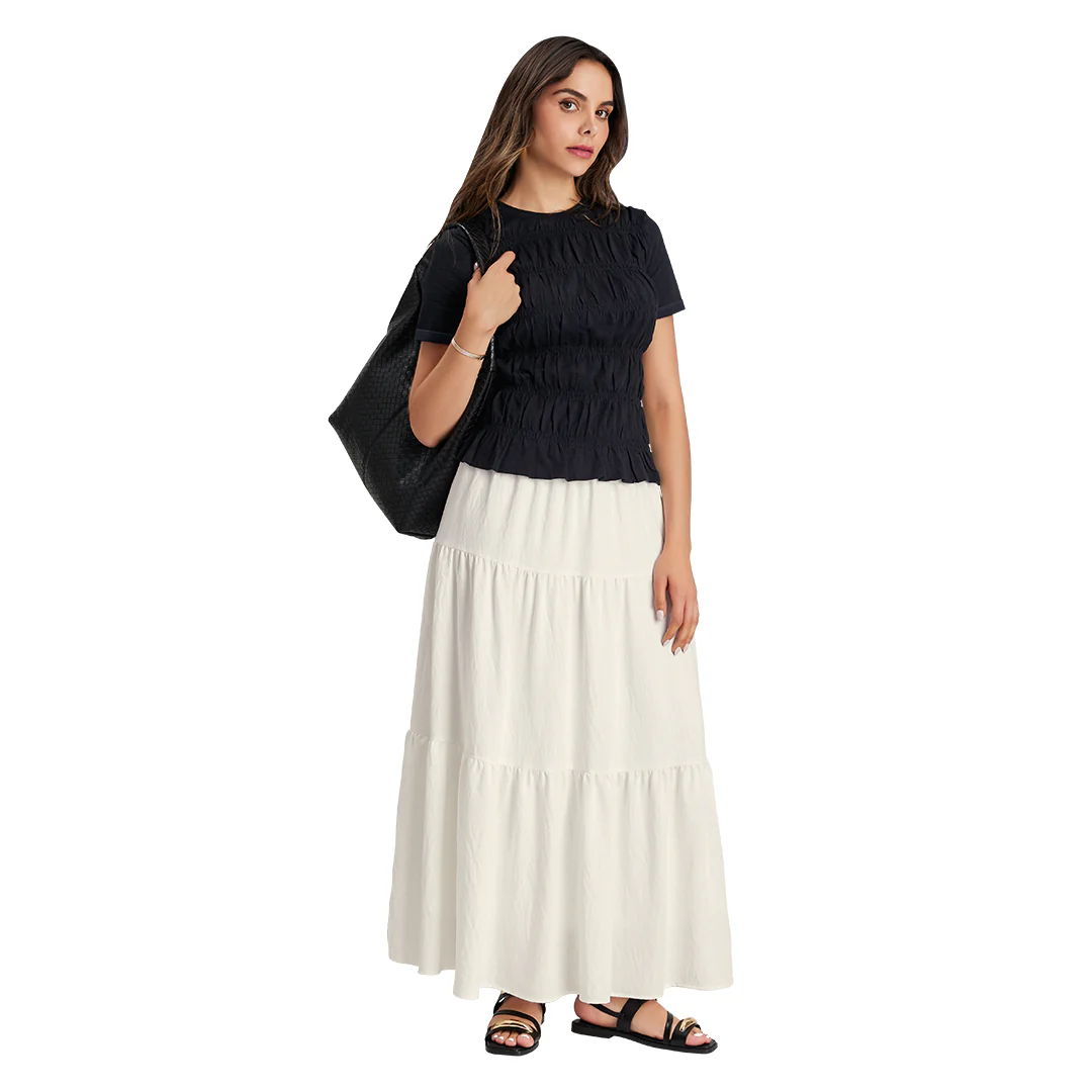 BLUSA NEGRA FRUNCIDO 96241