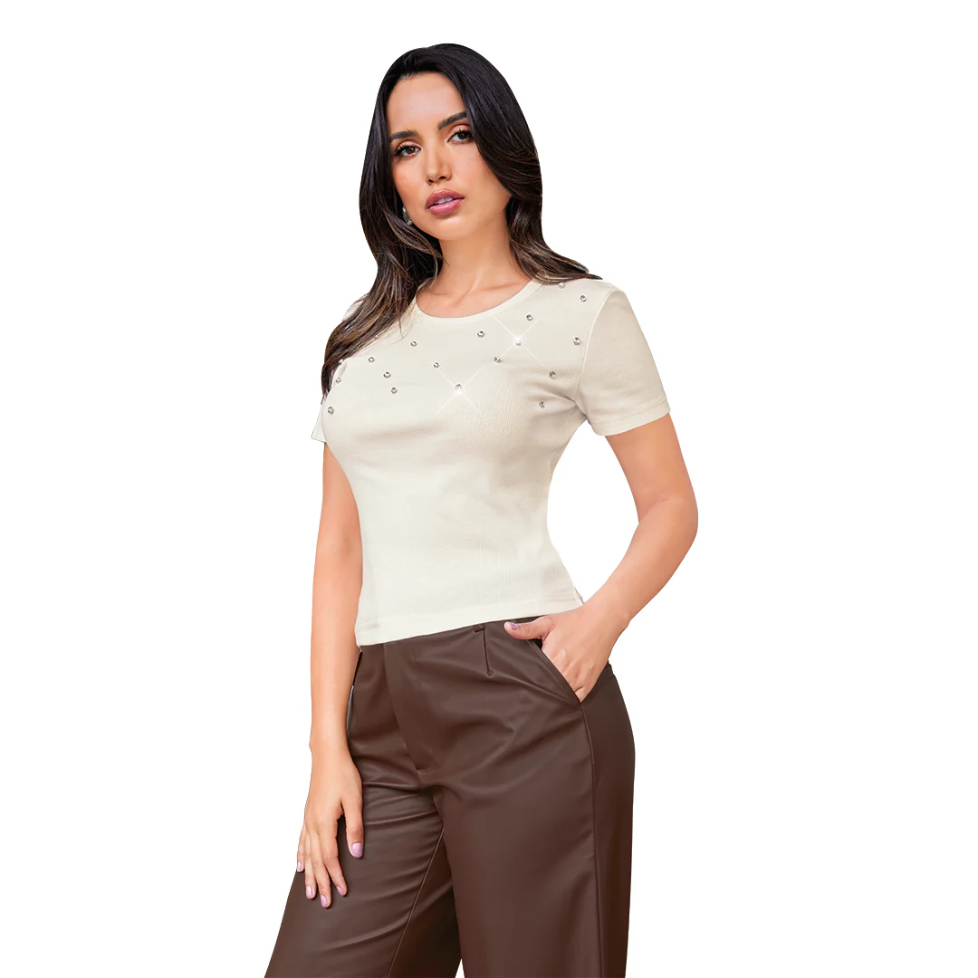 BLUSA BLANCA PIEDRAS 95250
