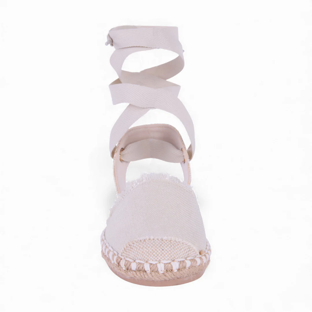 DÚO 532 ALPARGATAS DE PISO BEIGE Y MARINO 35598