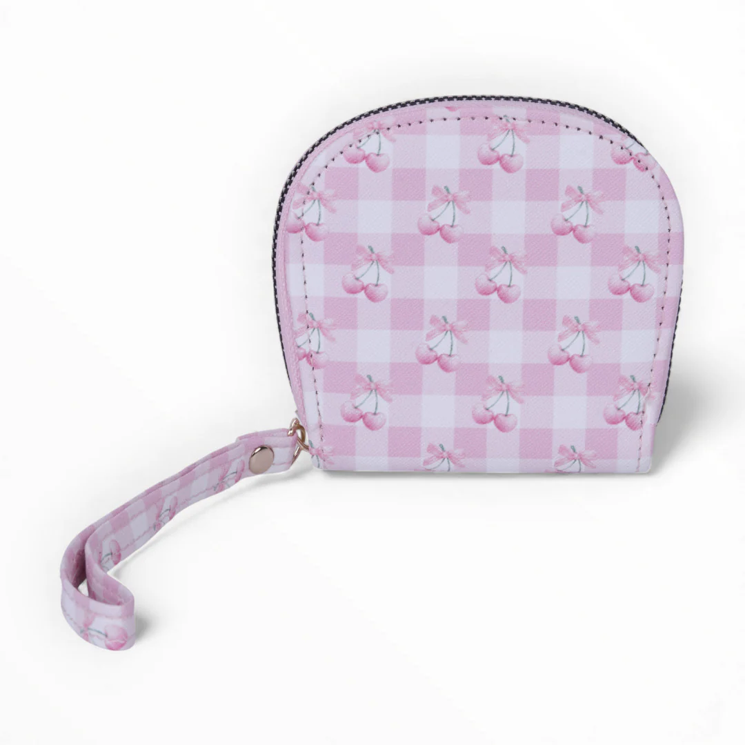 MONEDERO CON ESTAMPADO DE CEREZAS 83819