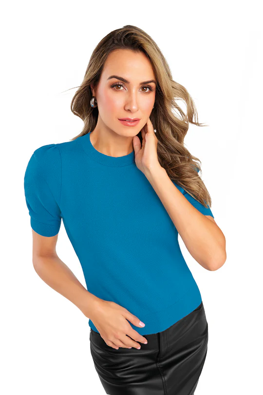 BLUSA DE PUNTO VERDE 42299