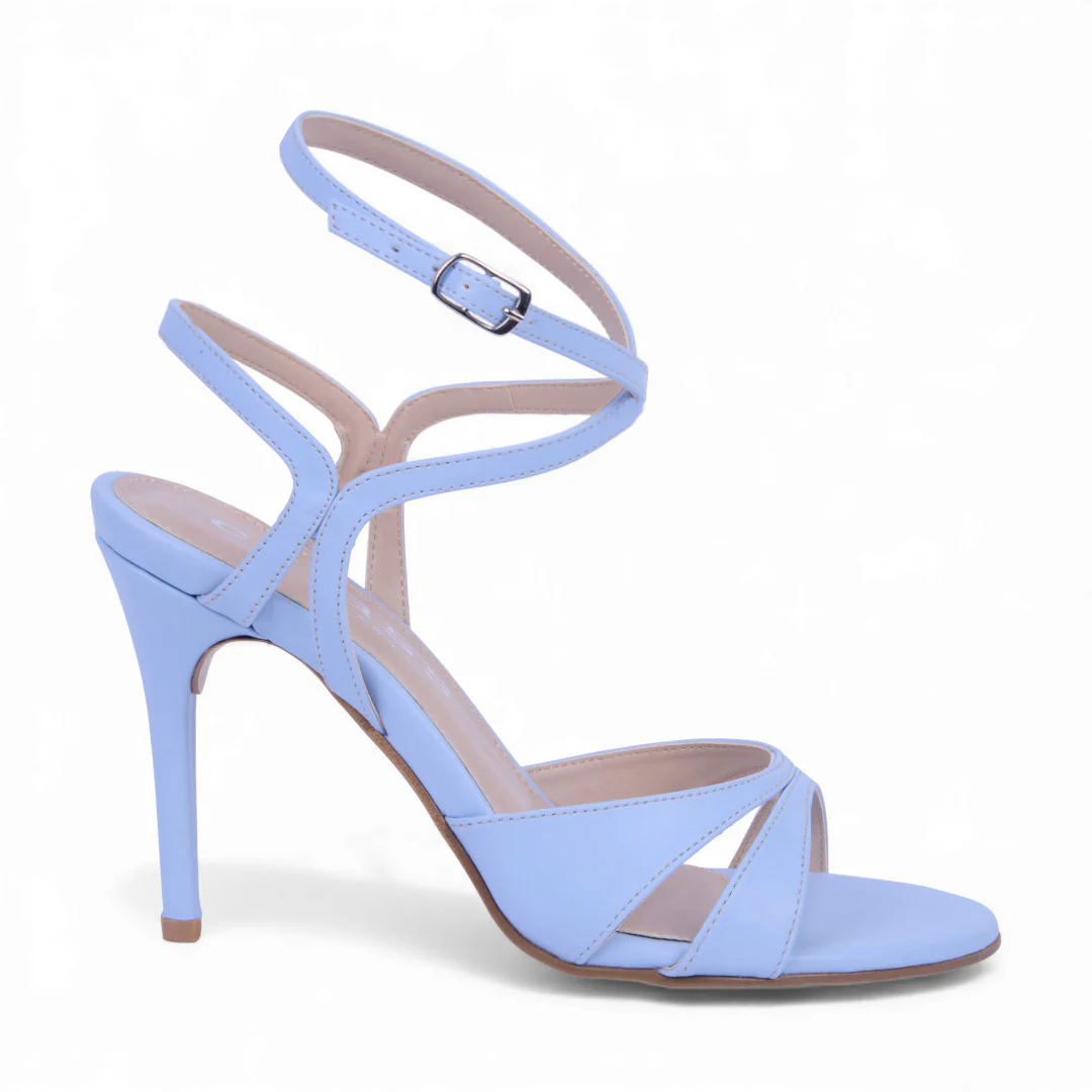 SANDALIA TACÓN AZUL CON PULSERA 36818