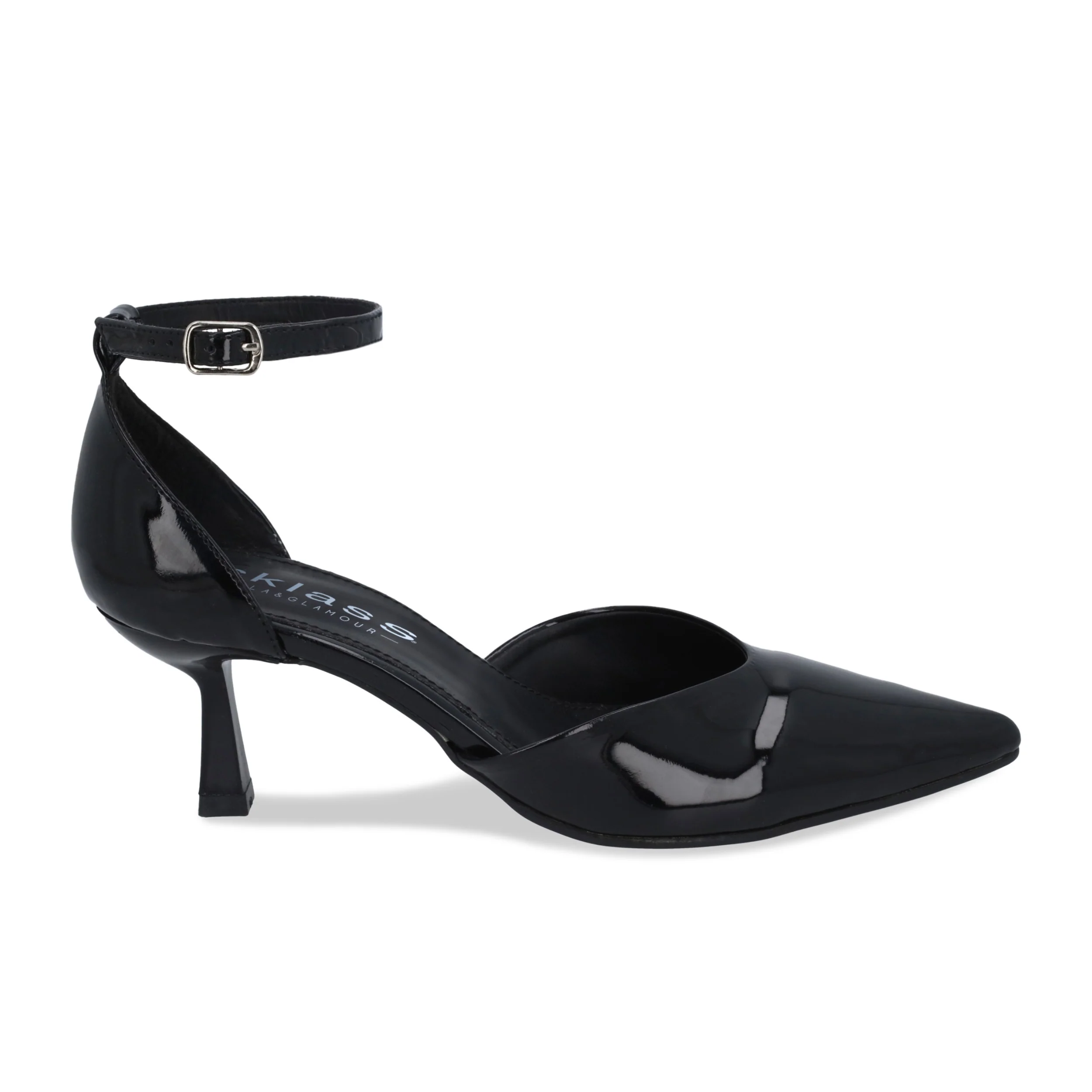 ZAPATILLA DE TACÓN 5CM MUJER NEGRO, 2 EN 1 22683