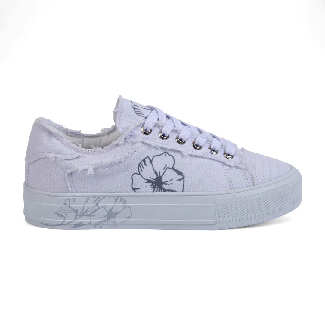 TENIS DE PISO BLANCO CON ESTAMPADO 58607