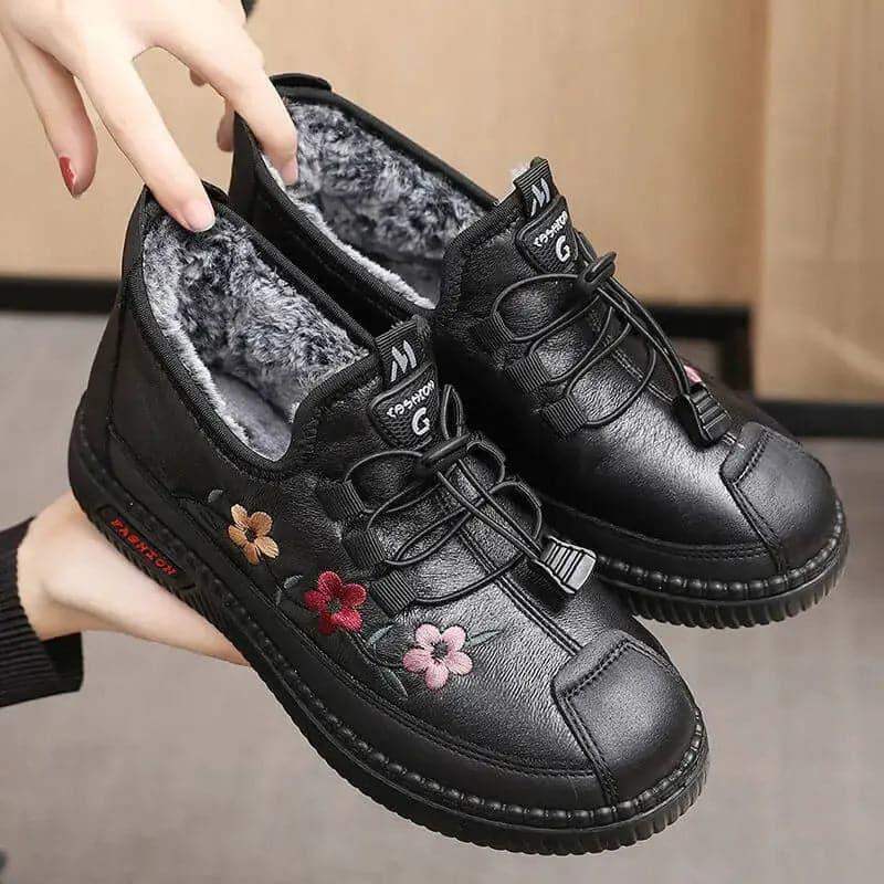 zapatos-de-mujer-de-piel-de-felpa