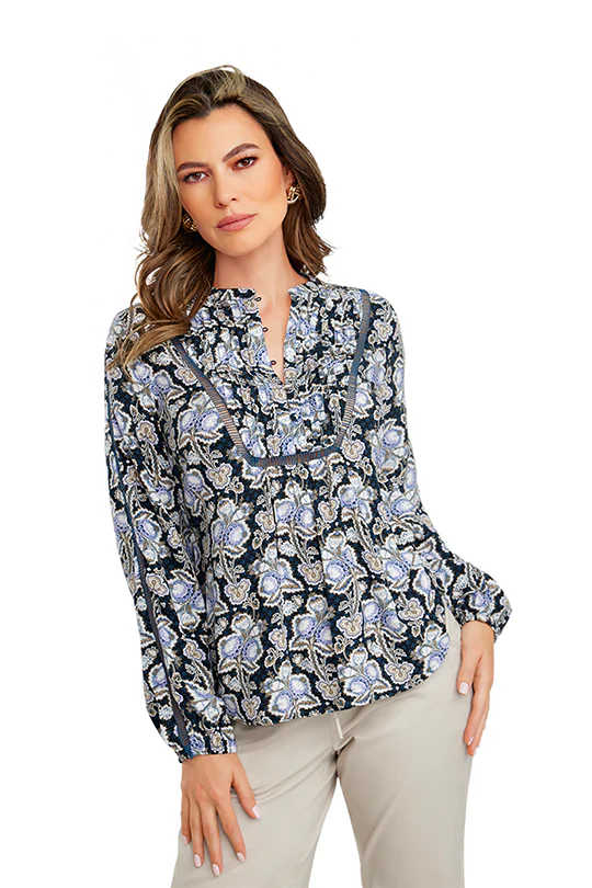 BLUSA MULTICOLOR DE TRIMS 96090