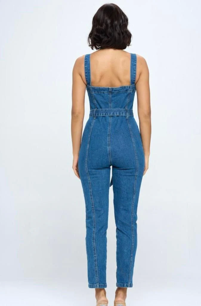 Overol cargo Denim Dark