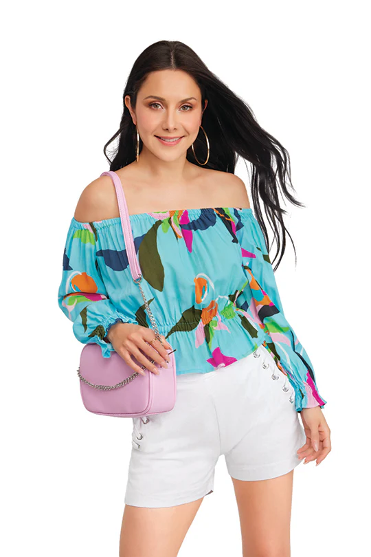 BLUSA MULTICOLOR OFF SHOULDER 96577