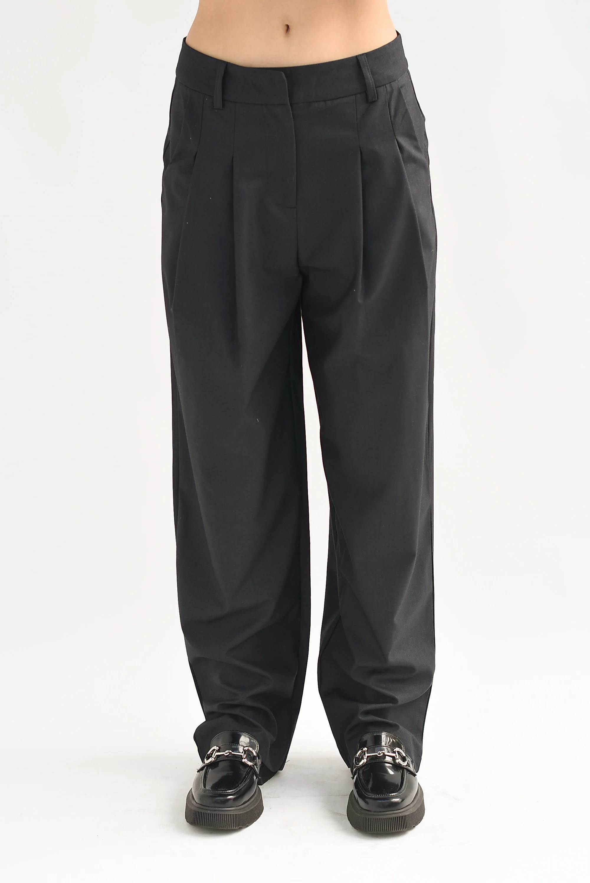 Pantalón de vestir pinzas Negro