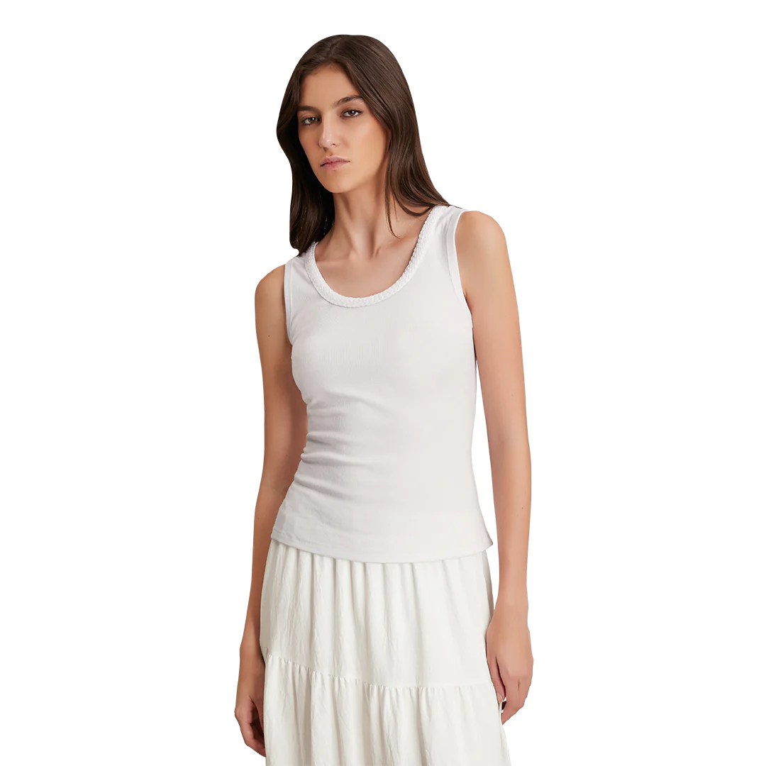 BLUSA BLANCA TRENZA 90173