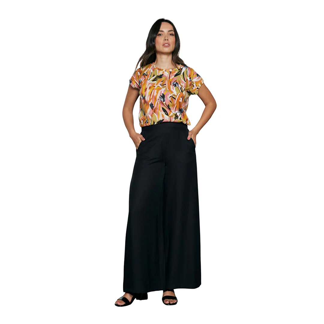 BLUSA MULTICOLOR HOMBRO CAÍDO 92115