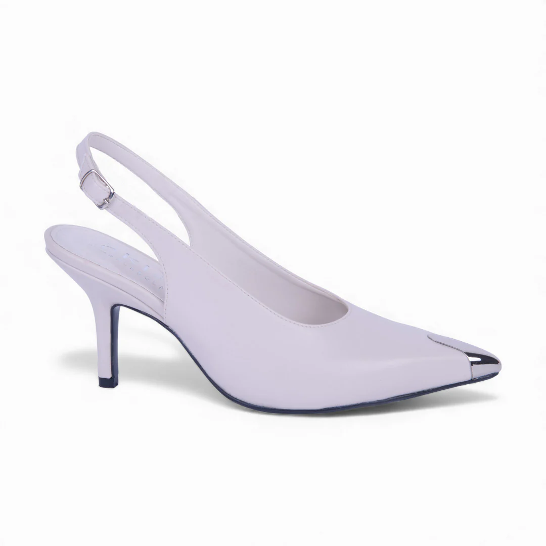 ZAPATILLA DE TACÓN IVORY PUNTERA 24162