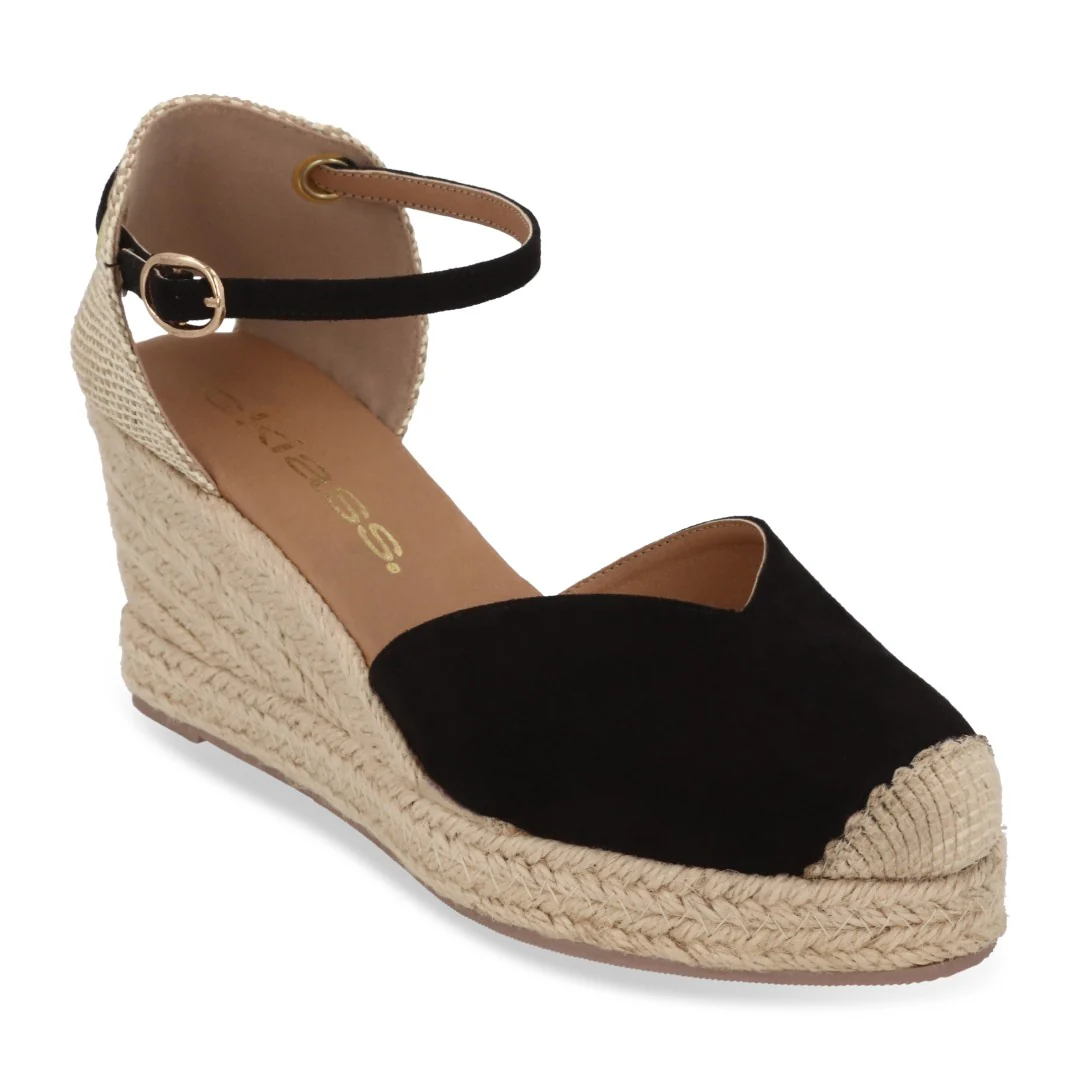 ALPARGATA DE PLATAFORMA NEGRO 2 EN 1 18619