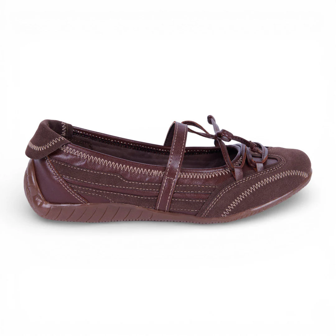 BALERINA DEPORTIVA LISTONES CAFÉ 20799