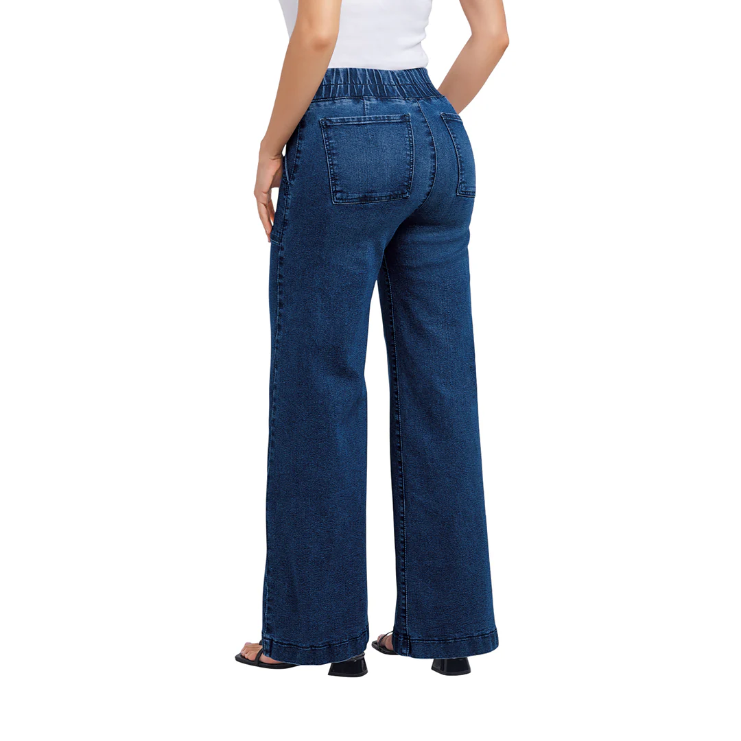 JEANS MEZCLILLA AZUL CON ELÁSTICO 59033