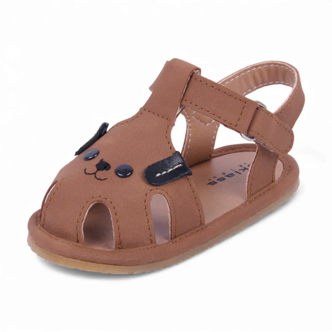 SANDALIA CASUAL MIEL DETALLE EN PUNTA 57324