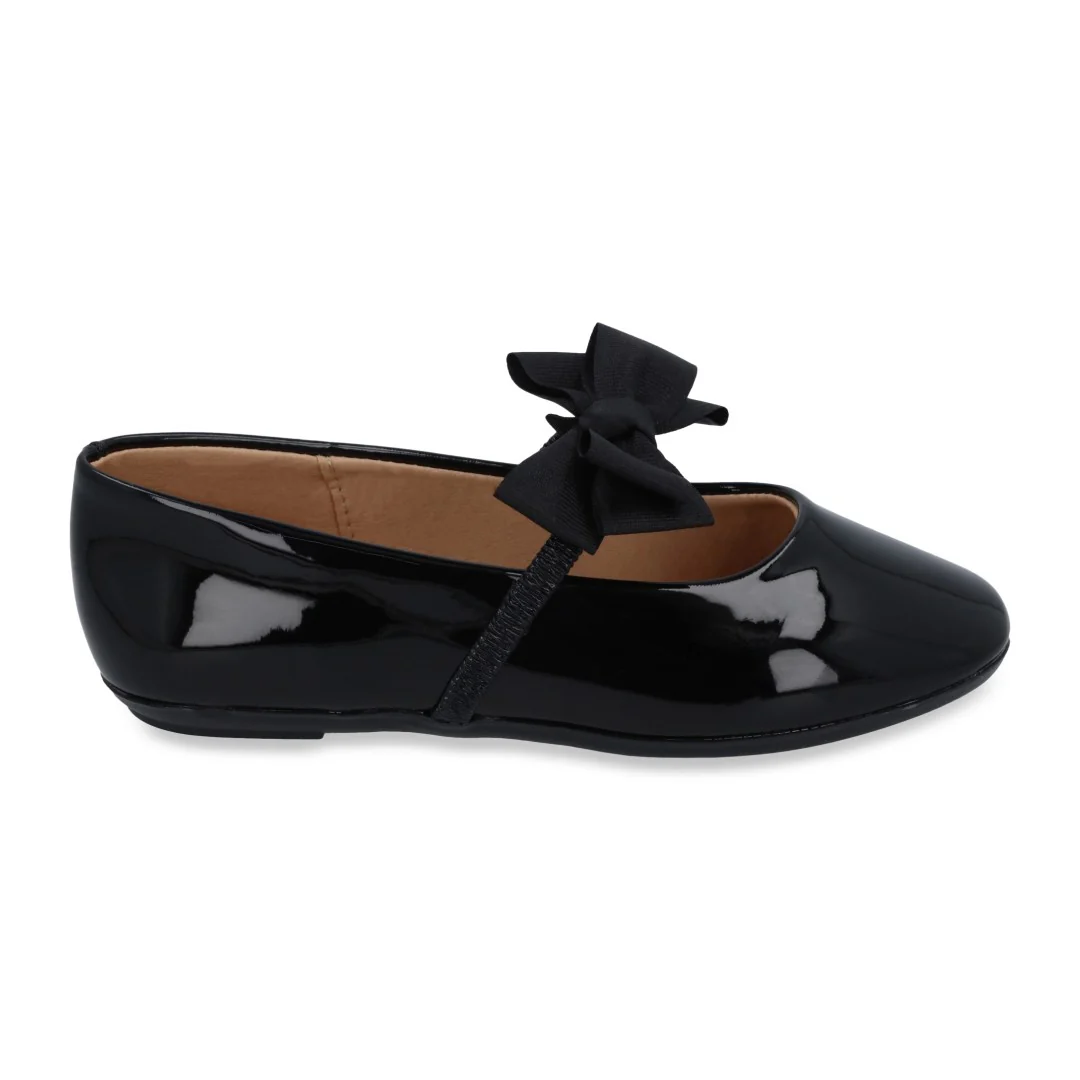 BALERINA CASUAL NEGRO CON ADORNO 17241
