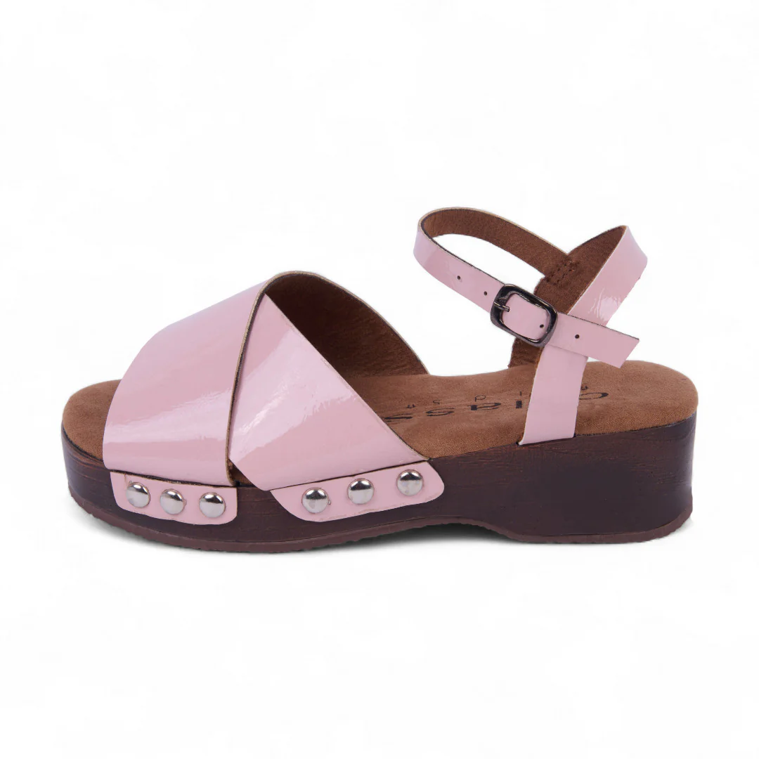 DÚO 159 SANDALIAS DE PISO ROSA Y IVORY 14225