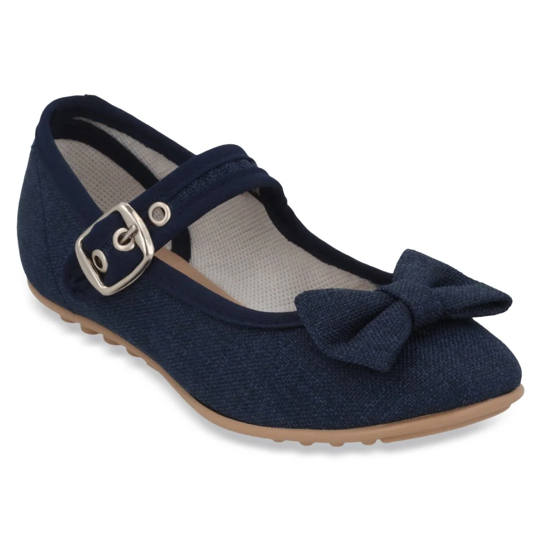 BALERINA CASUAL ROSA Y MARINO CON ADORNO  DUO 730