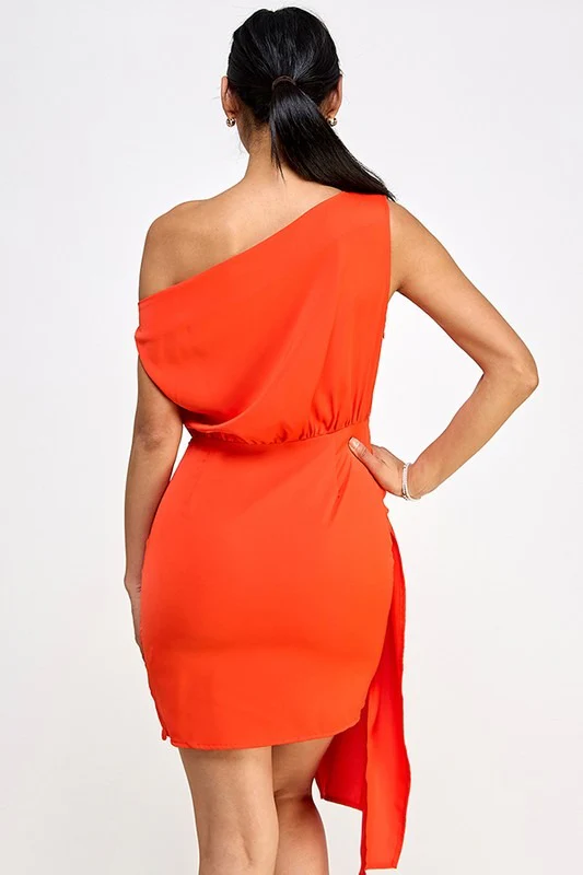 Vestido envolvente Rojo Tomate