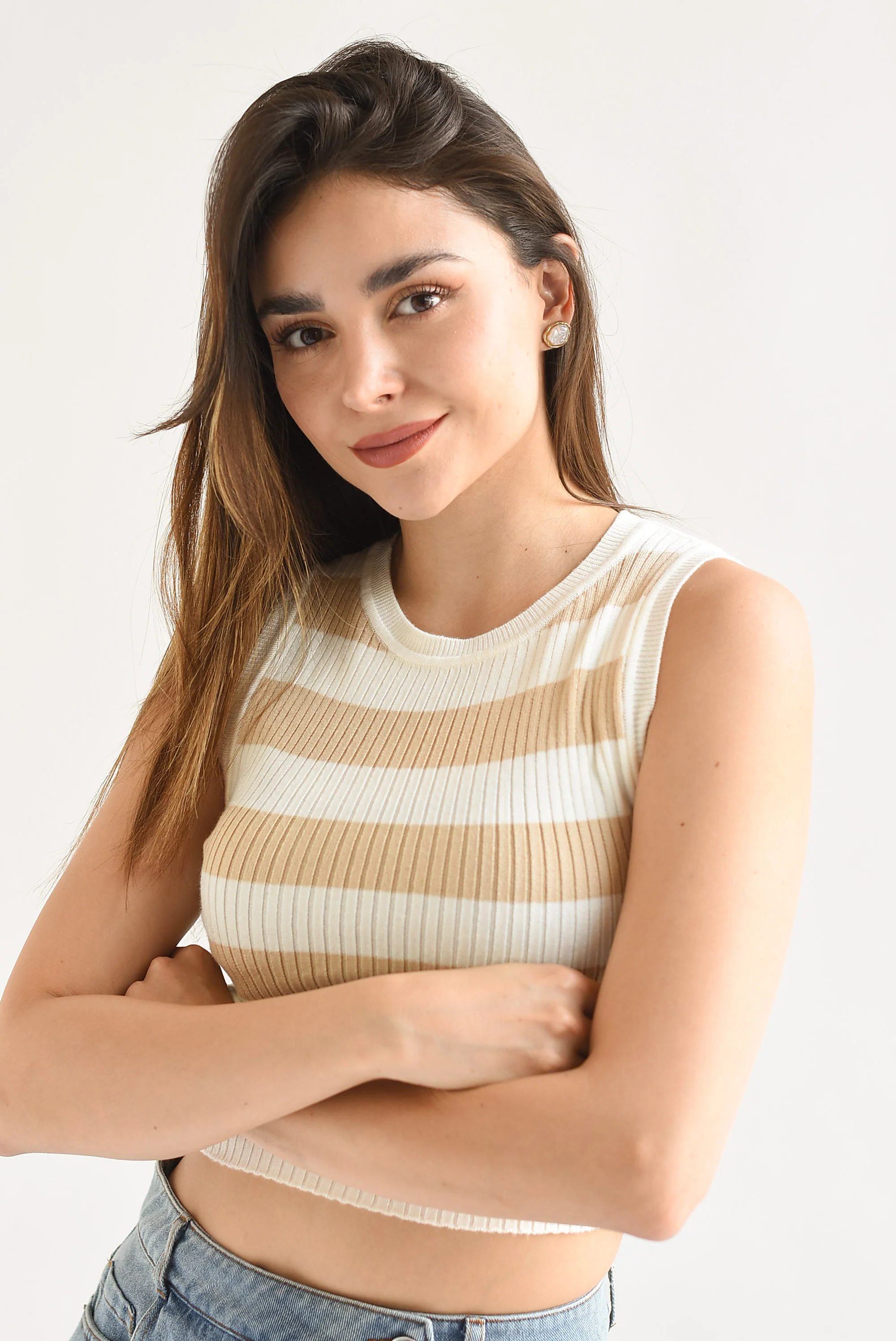 Top rayas marineras Moka