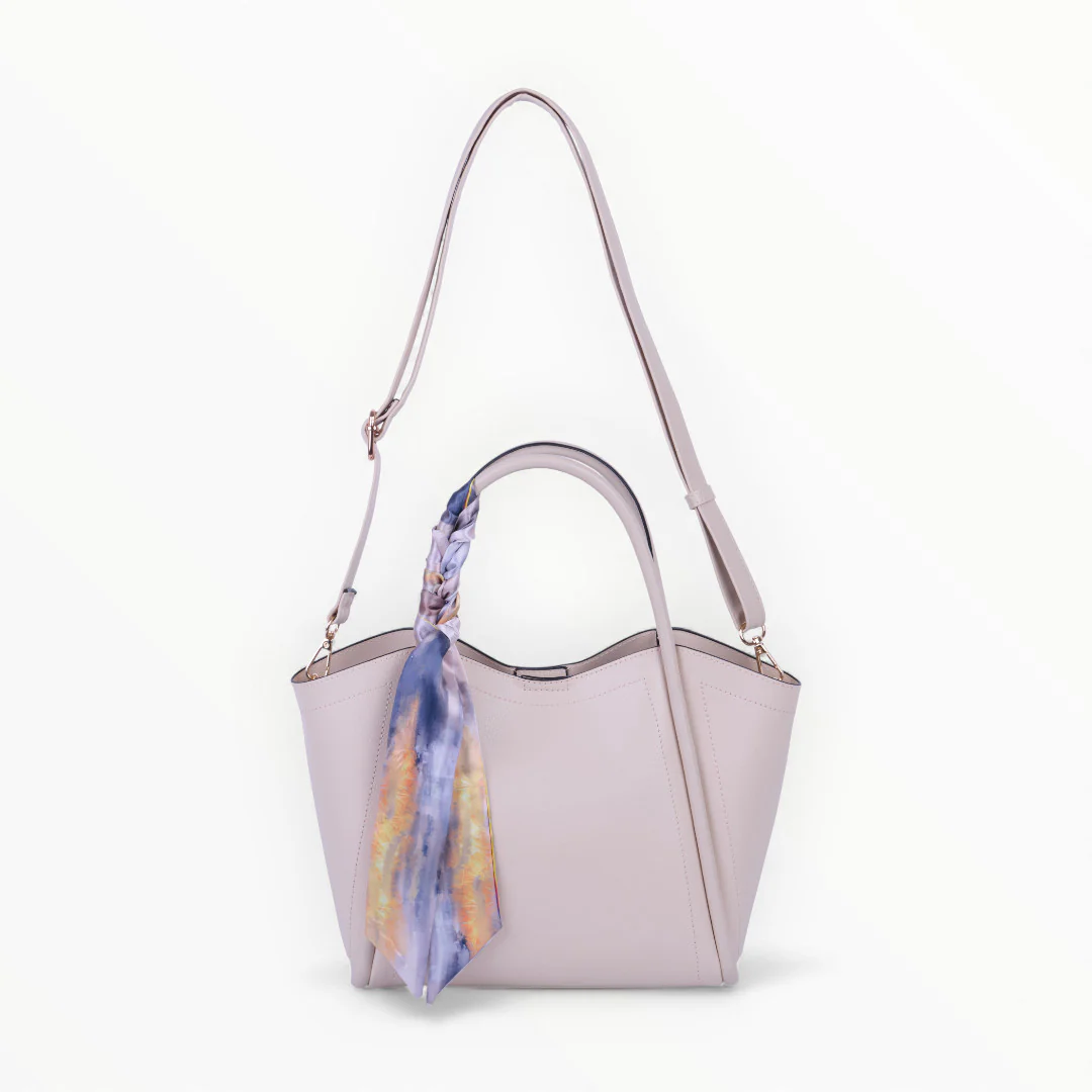 BOLSO IVORY CON PAÑUELO MULTICOLOR 83713