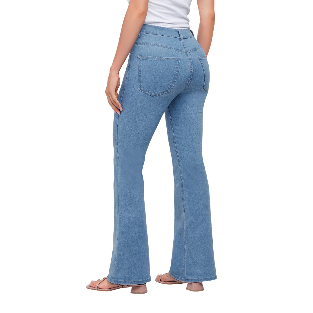 JEANS MEZCLILLA AZUL CAMPANA 10090