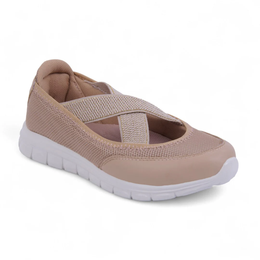 BALLERINA DE PISO BEIGE DEPORTIVA 04738