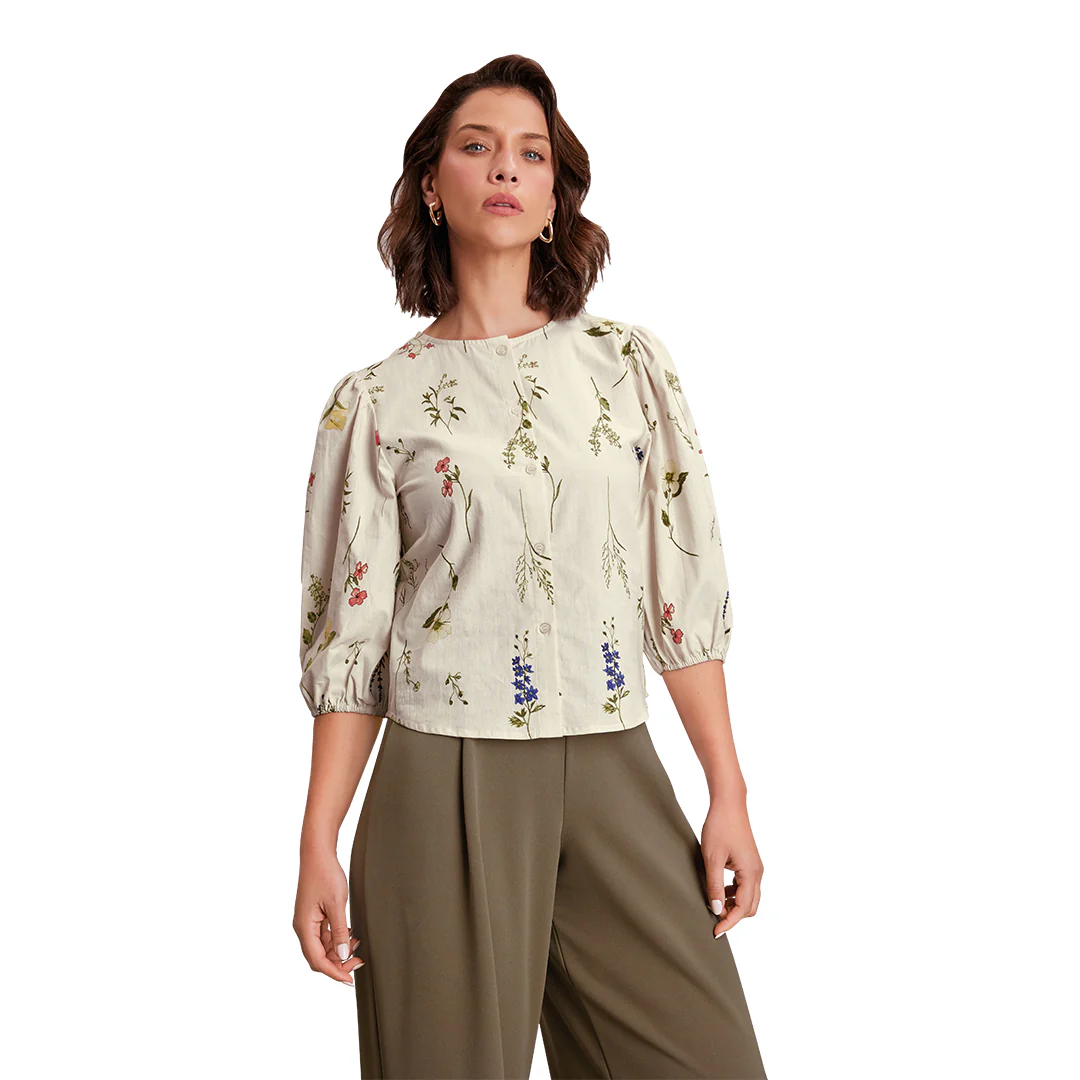 BLUSA MULTICOLOR MANGA 3/4 95747