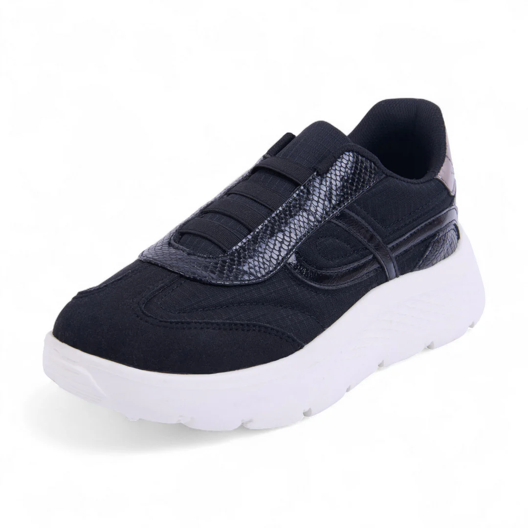 TENIS DE PISO NEGRO ELÁSTICO 59543