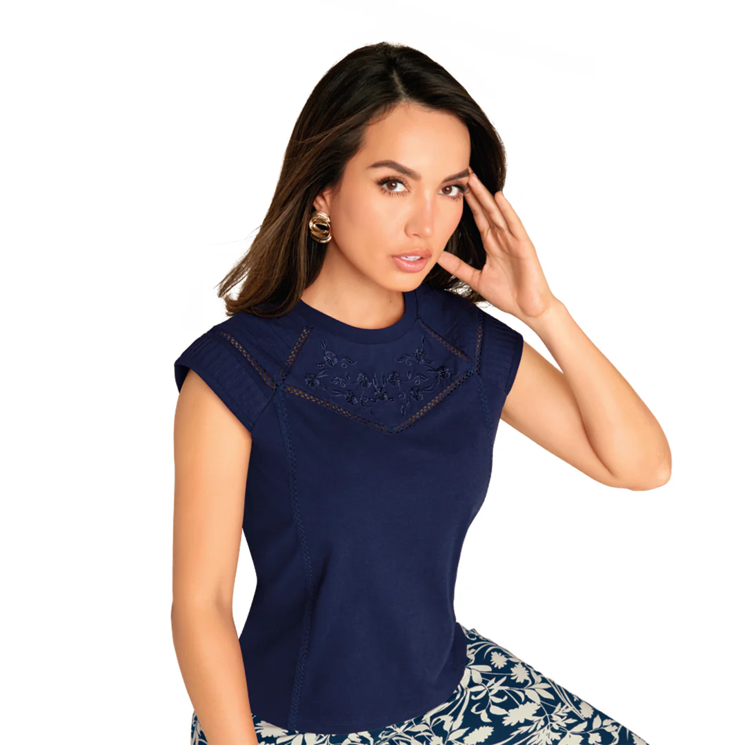 BLUSA MARINO ALFORZAS 90655