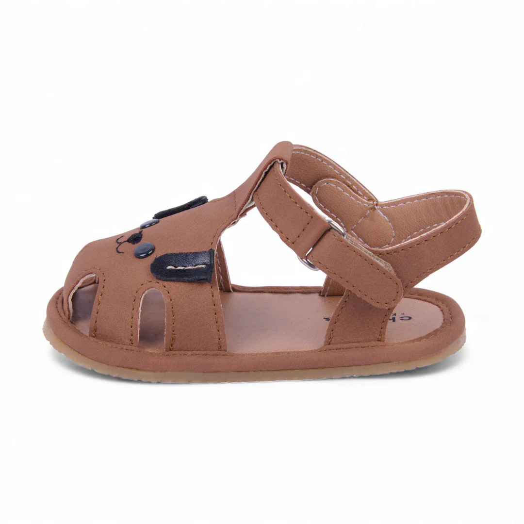 SANDALIA CASUAL MIEL DETALLE EN PUNTA 57324