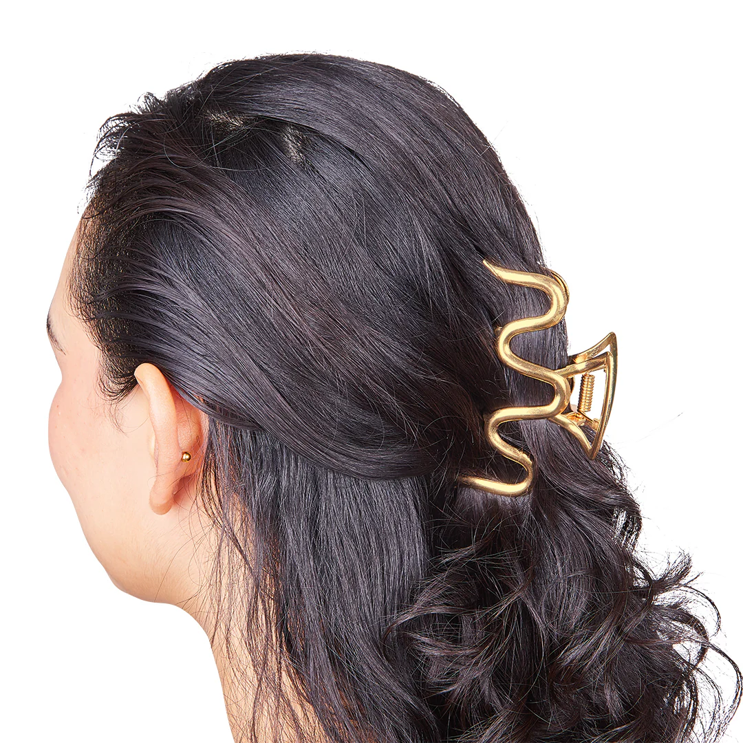 PINZA PARA EL CABELLO COLOR DORADO 93999