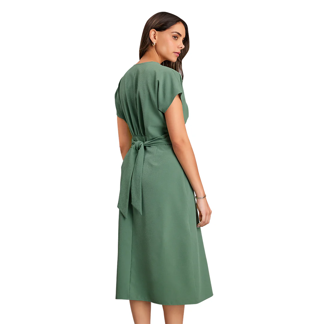 VESTIDO VERDE CAMPESINO 44770
