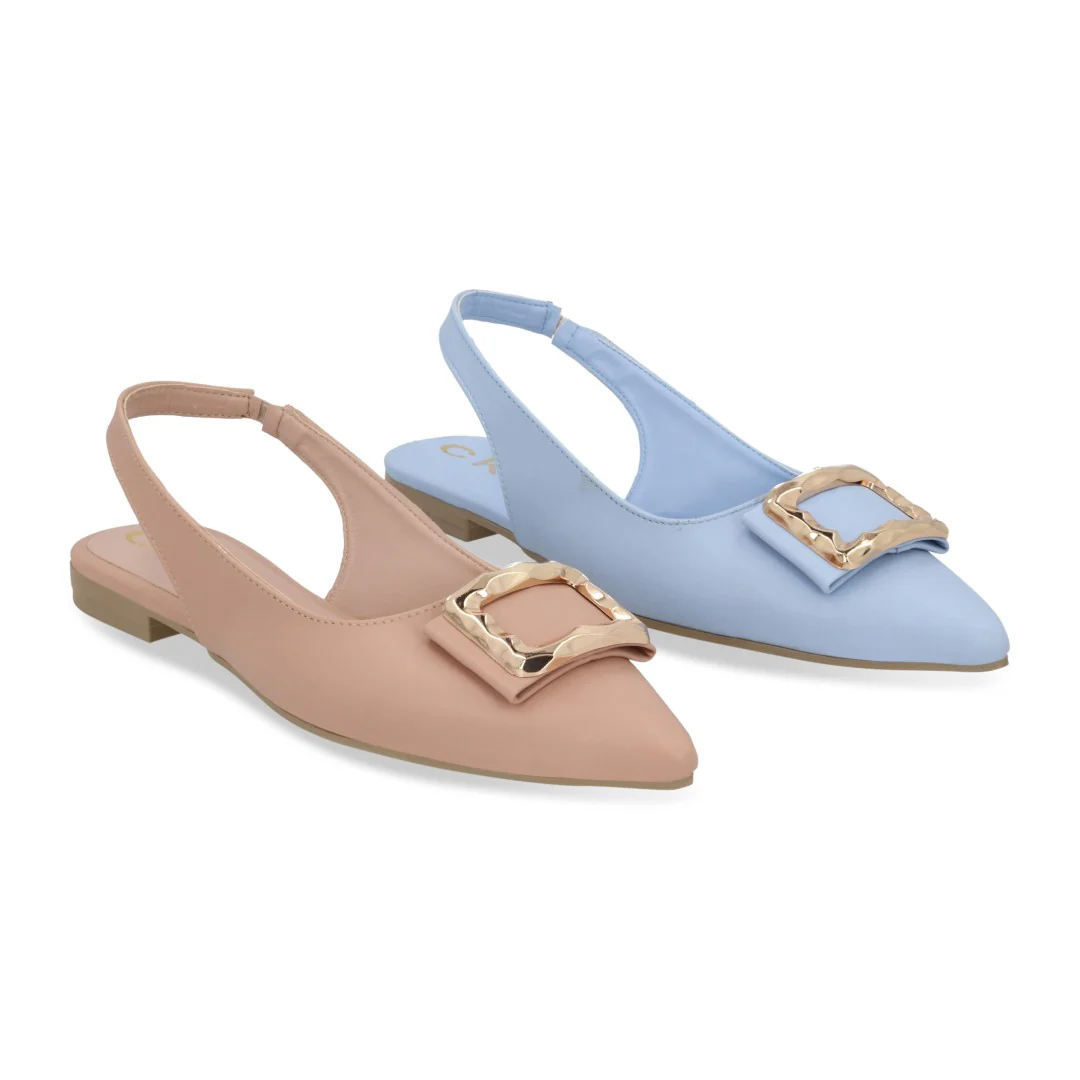 BALERINA DE PISO COLORES BEIGE Y AZUL DUO 639