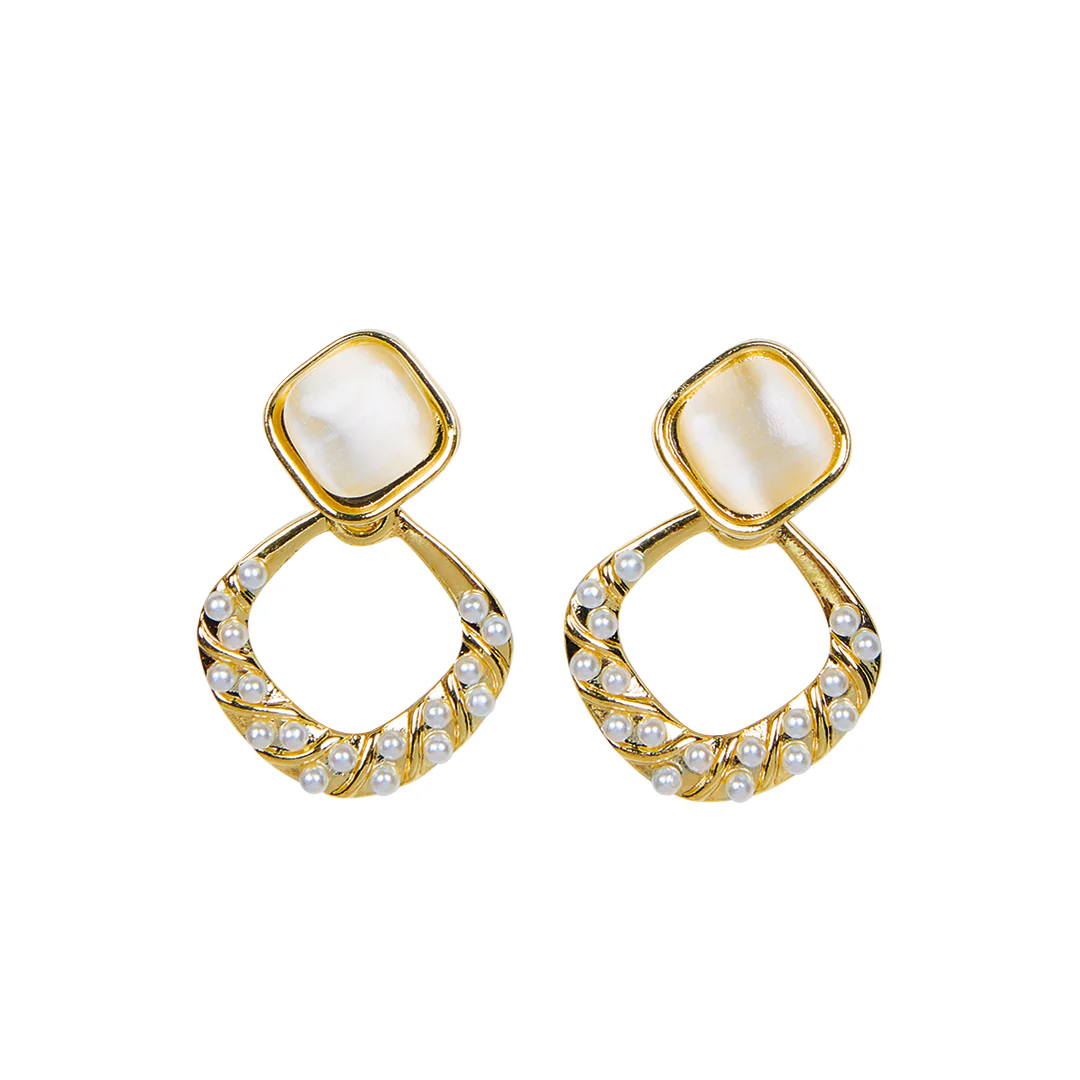 ARETES ARO CON PERLAS DORADO 94021