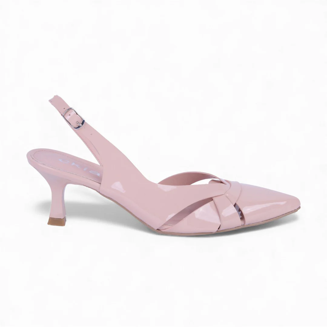 ZAPATILLA DE TACÓN BEIGE DESTALONADO 24163