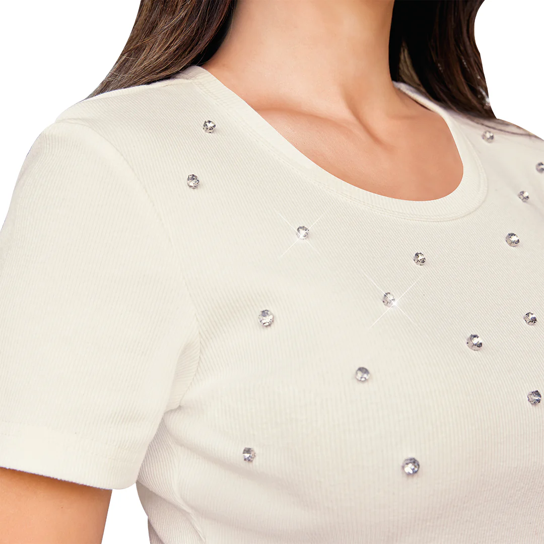 BLUSA BLANCA PIEDRAS 95250