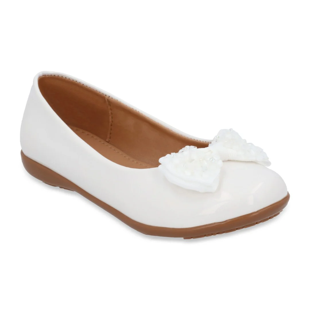 BALERINA CASUAL BLANCO CON ADORNO 10616