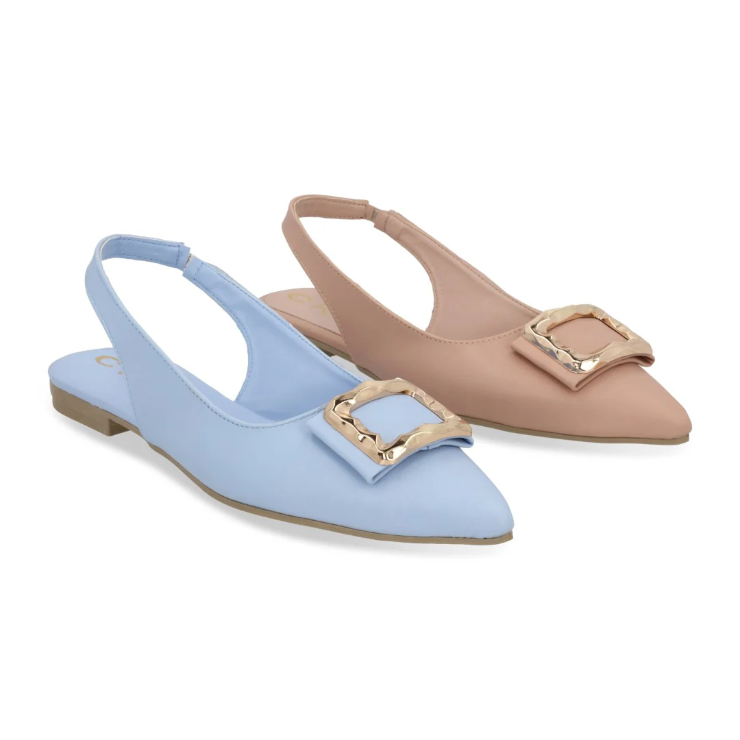 BALERINA DE PISO COLORES BEIGE Y AZUL DUO 639