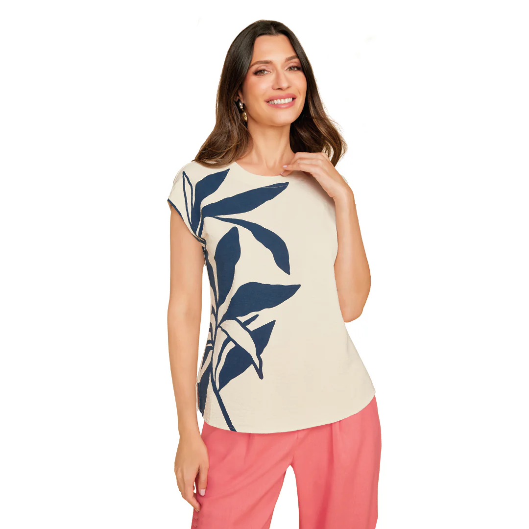 BLUSA IVORY ESTAMPADO 90149