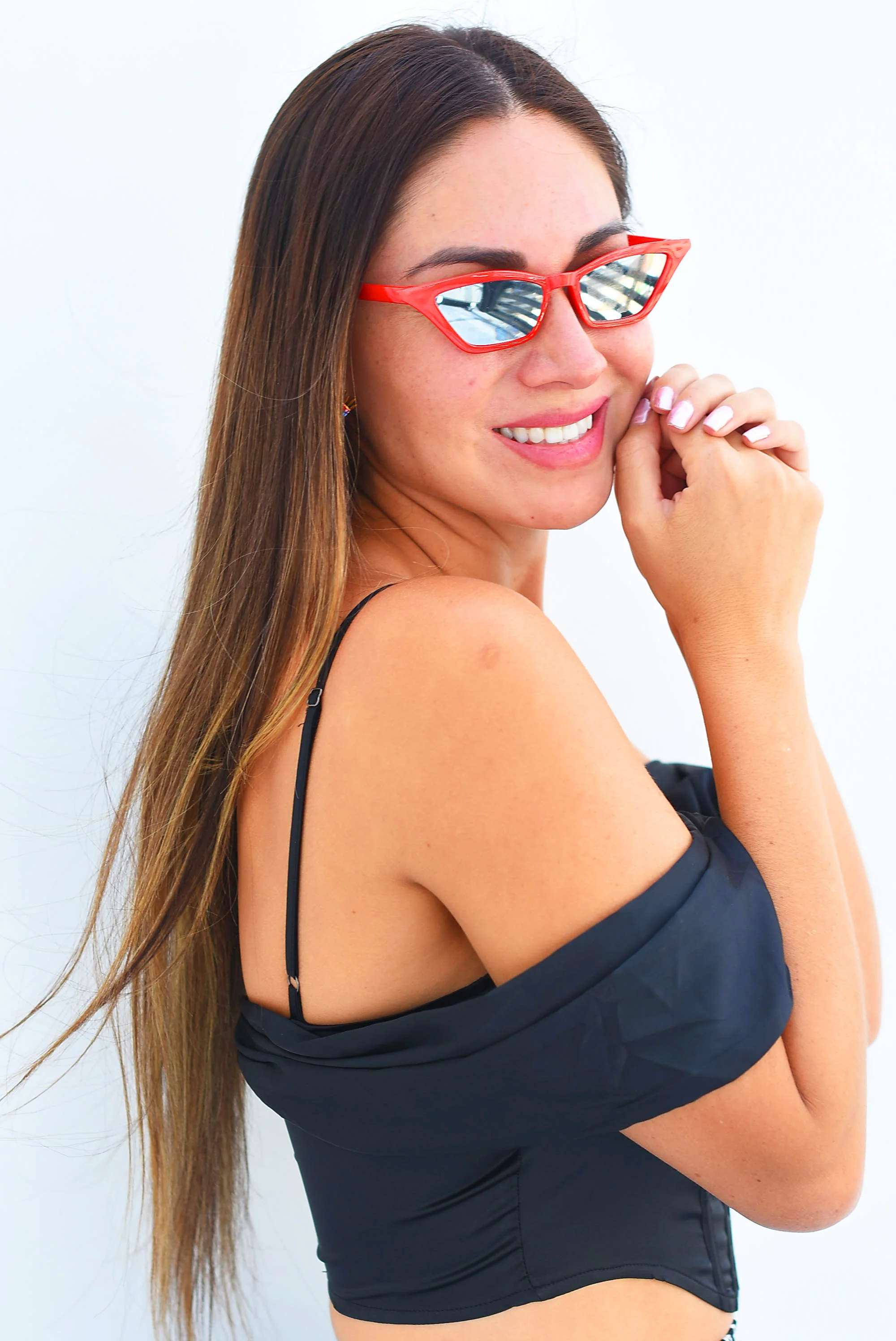 Corsette de satín Negro