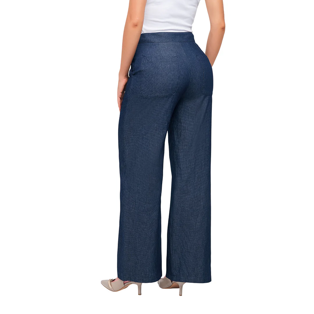 PANTALÓN MEZCLILLA DELGADA ÍNDIGO 30089